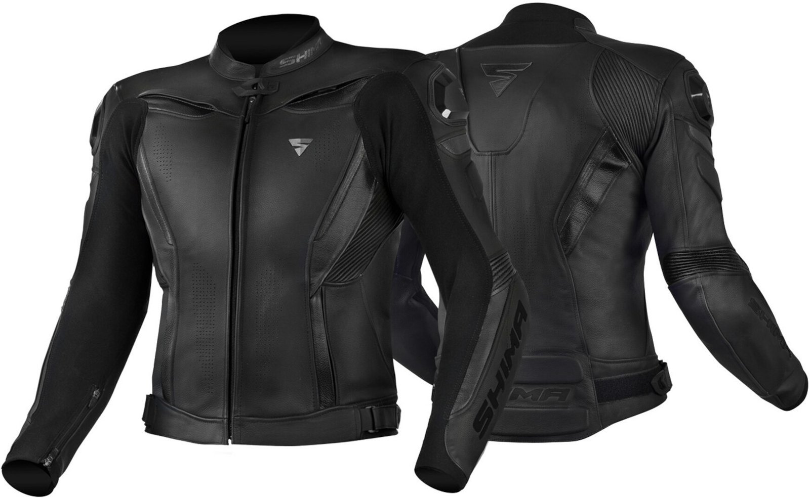 Full Black Biker Leather Jacket Motorbike Leather Jacket - Image 2