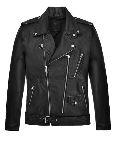 Brandu Luxury Men’s Black Leather Jacket