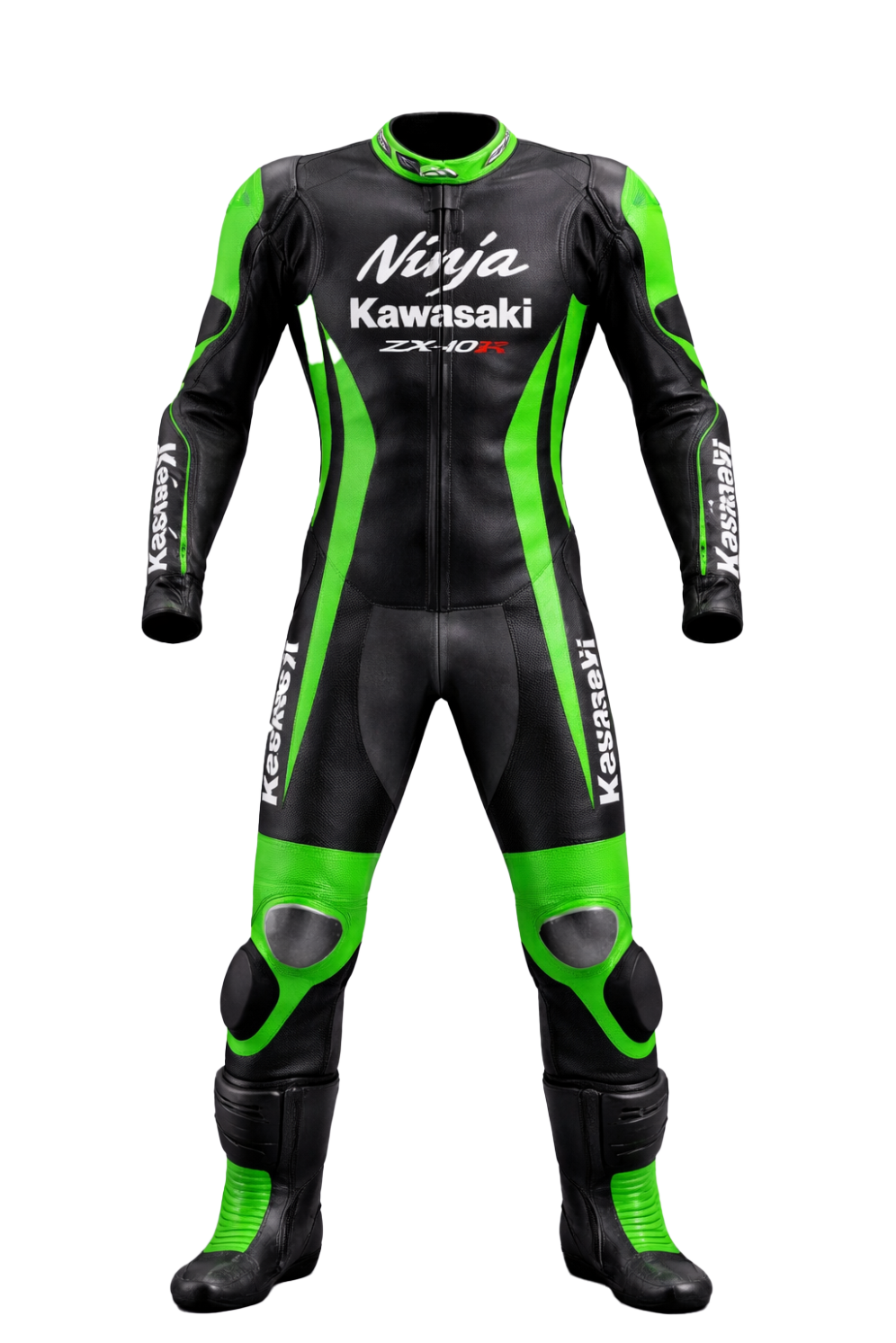 Kawasaki Professional Biker Leather Racing Suit Ready for Track