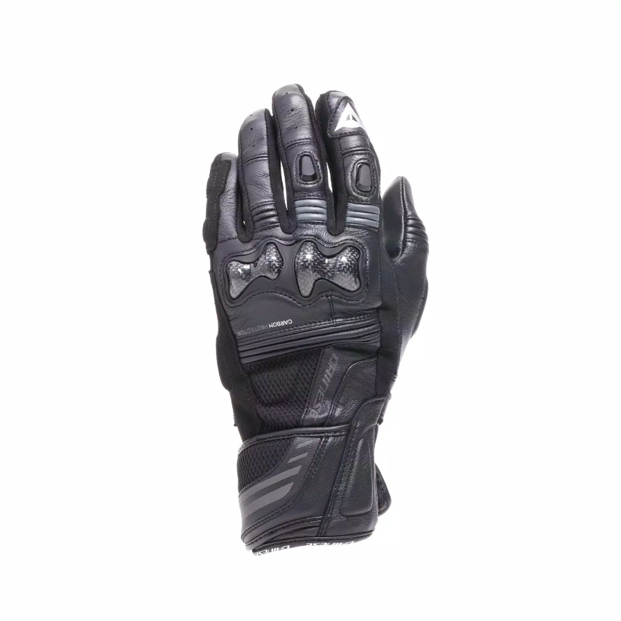 Reacto Carbon Long Leather Gloves for Women Black - Image 2
