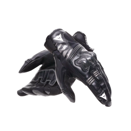 Recto Carbon Biker Leather Short Gloves