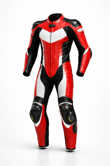 Cowhide Leather Motorcycle Racing Suit – Professional Biker Gear