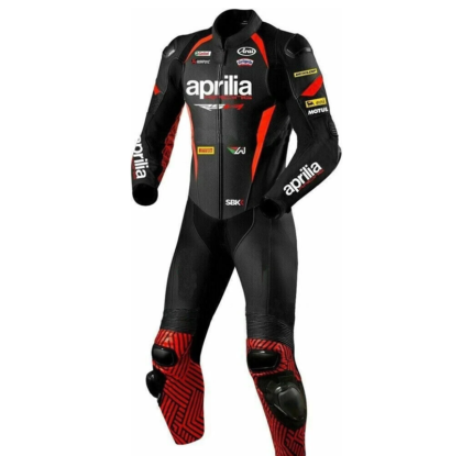 Aprilia Motorcycle Racing Suit Premium Cowhide Leather